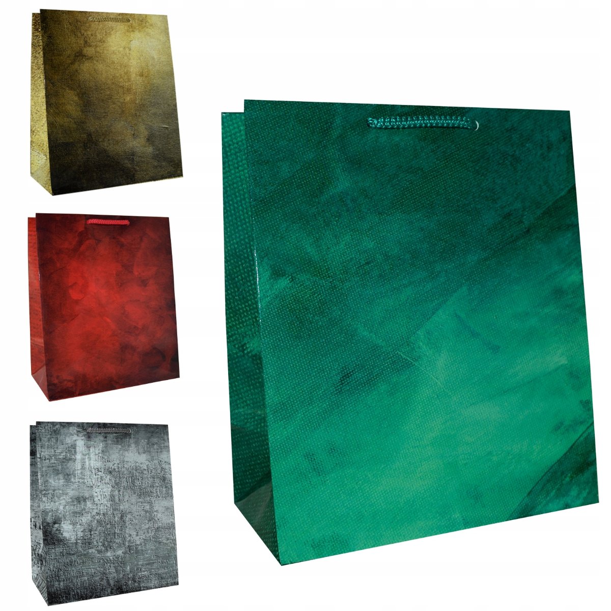 Torby papierowe laminowane torebki OZDOBNE 20x11x24 TORBA prezentowa 10 szt