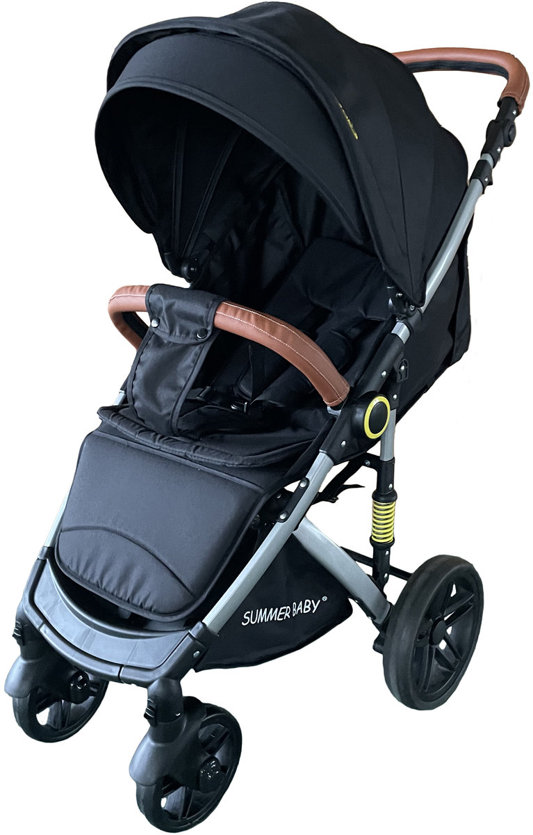 Nowoczesny Wózek Spacerowy SUMMER BABY Sempre CZARNY