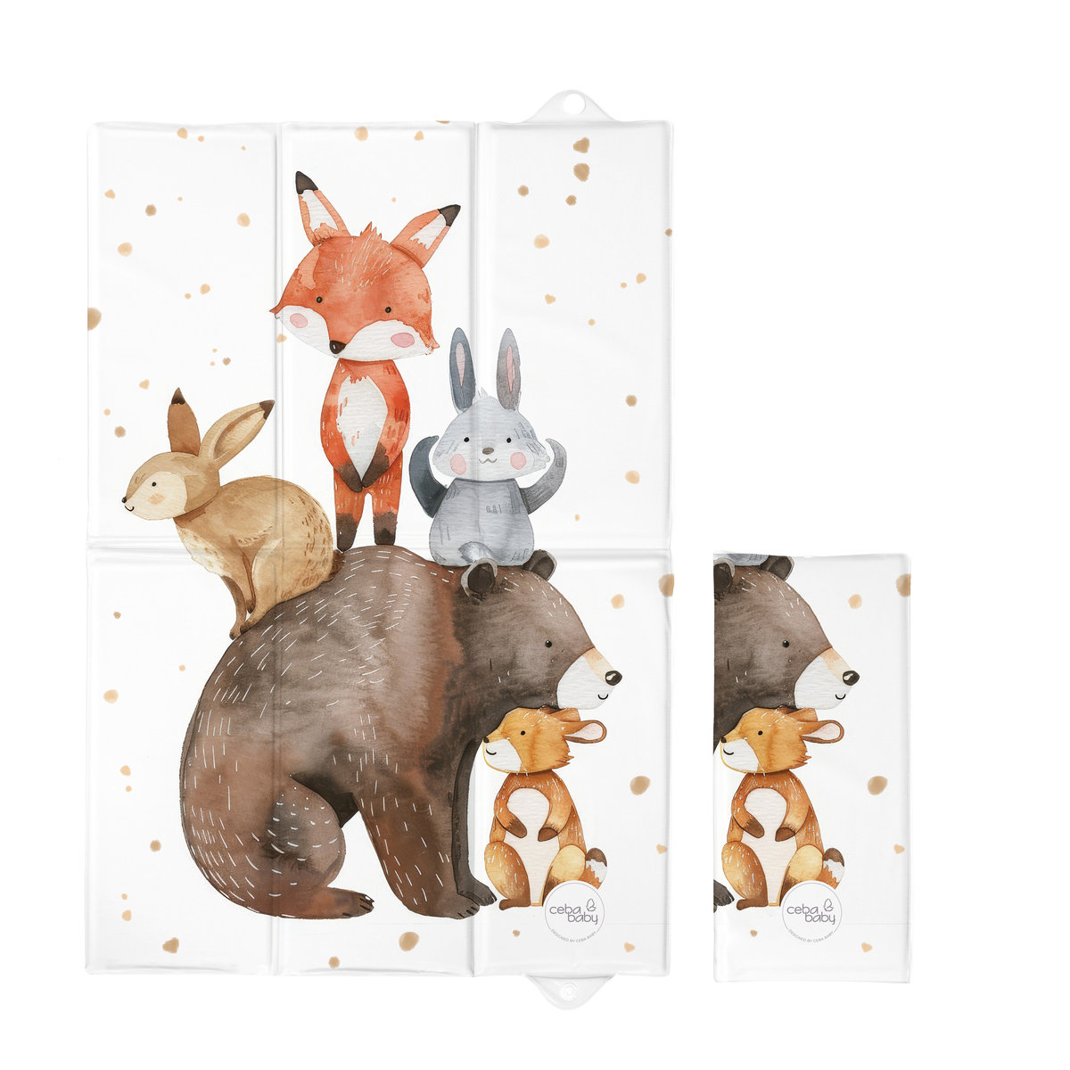 CEBA BABY Składana mata do przewijania (40x60) Basic Forest Friends