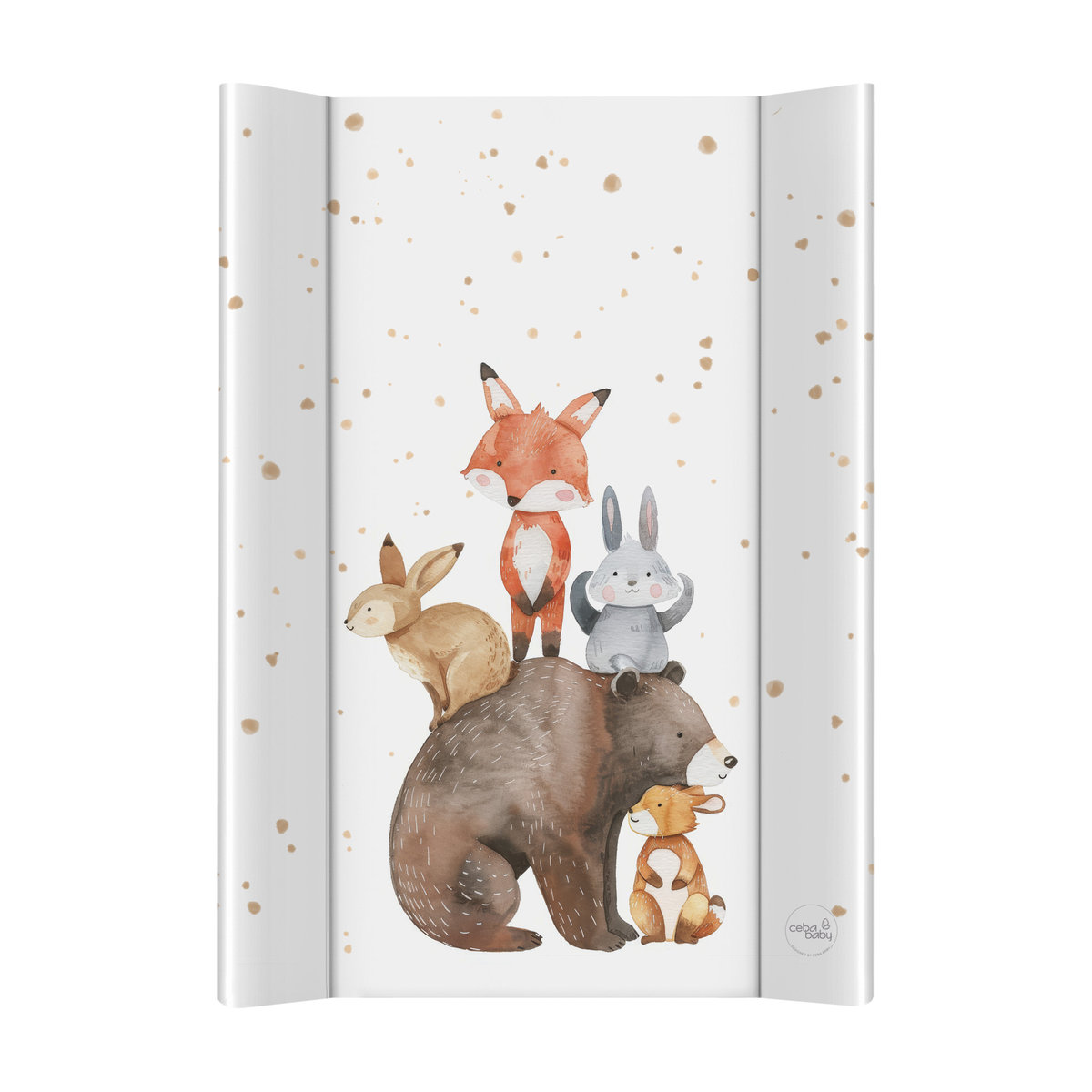CEBA BABY Przewijak twardy krótki (50x70) Ultra Light Forest Friends