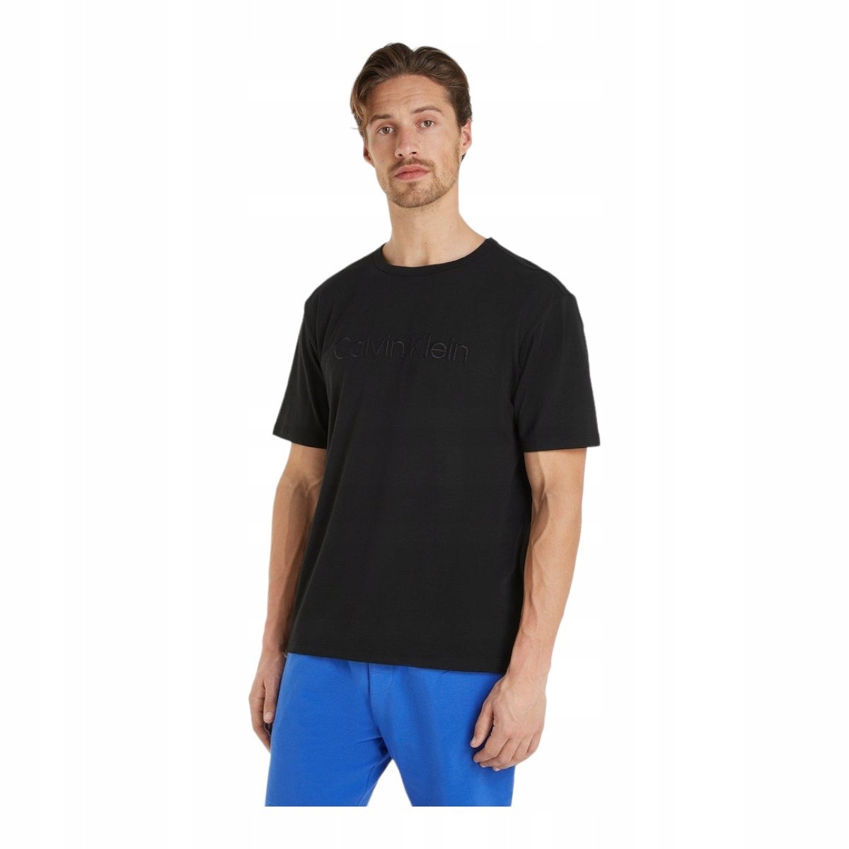 CALVIN KLEIN KOSZULKA MĘSKA T-SHIRT S/S CREW NECK CZARNA r.L