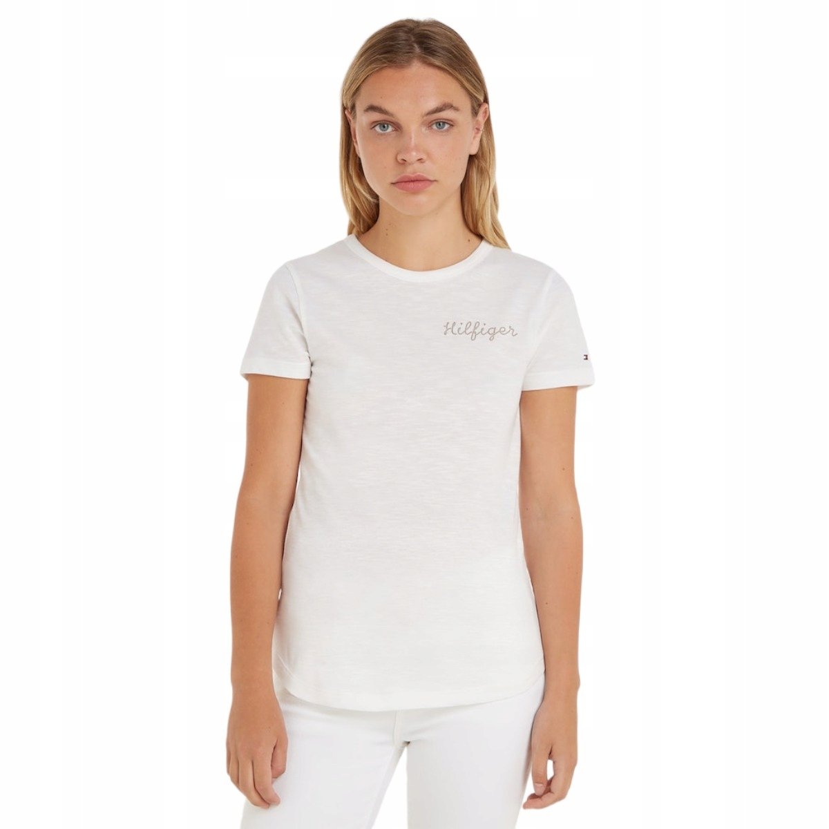 Tommy Hilfiger Koszulka Damska T-Shirt Ecru R.L