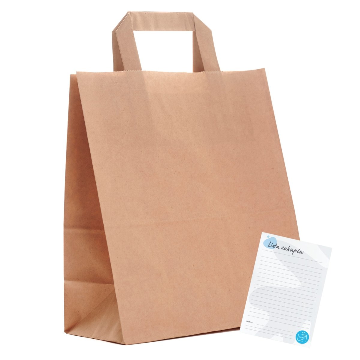 TORBY papierowe szare 22x11x25 na zakupy TORBA do sklepu TOREBKI małe 100x