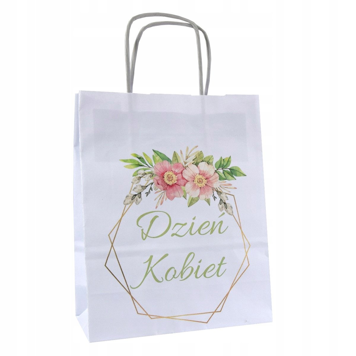 torebka DZIEŃ KOBIET z nadrukiem BIAŁA mała x1