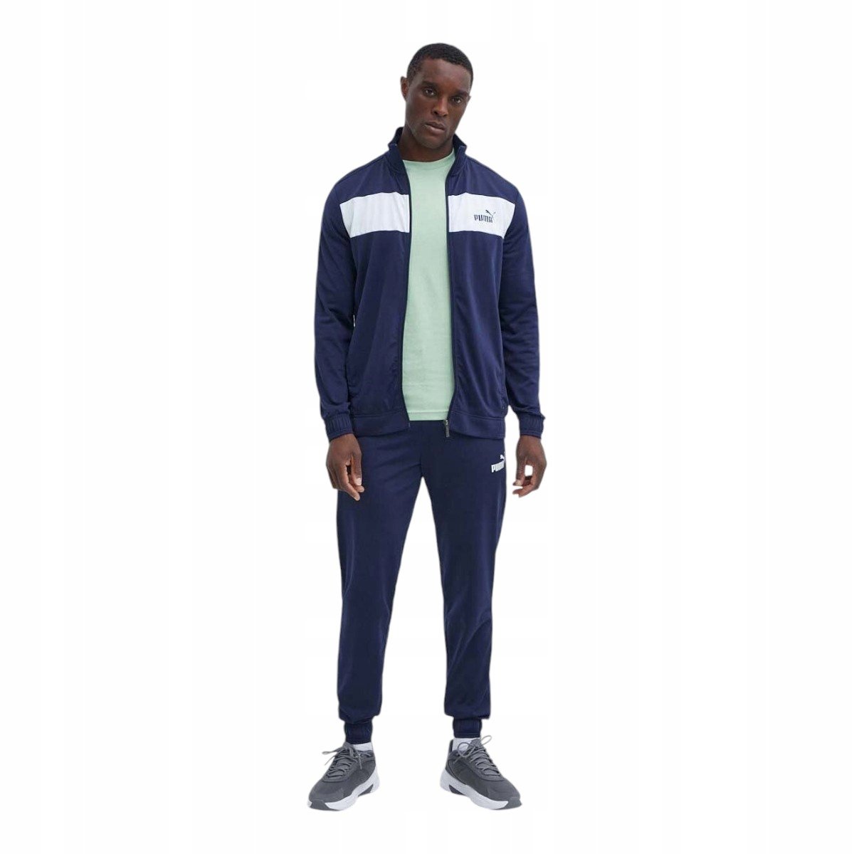 PUMA DRES MĘSKI KOMPLETNY POLY SUIT GRANATOWY r.M