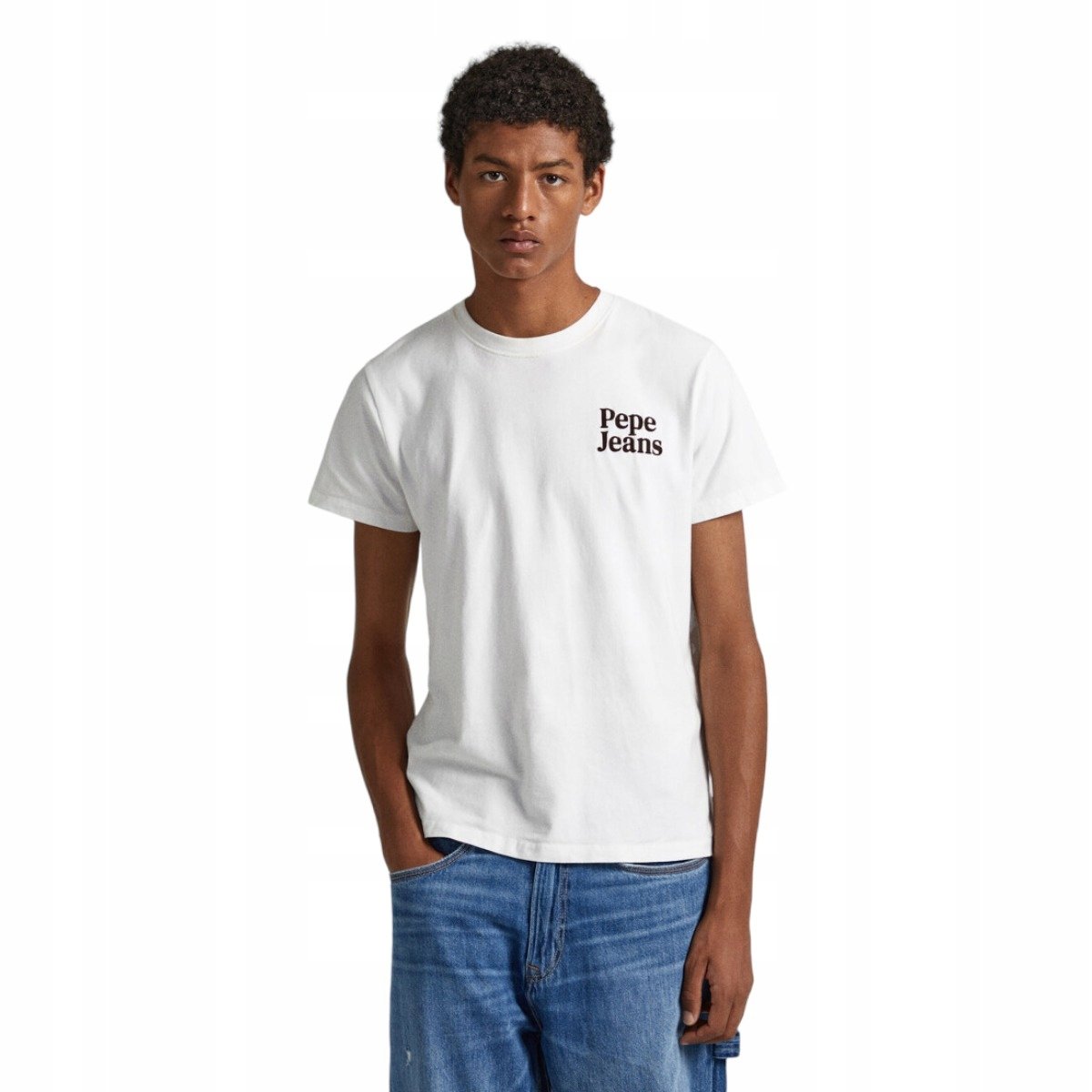Pepe Jeans Koszulka Męska T-Shirt Kody Ecru R.L