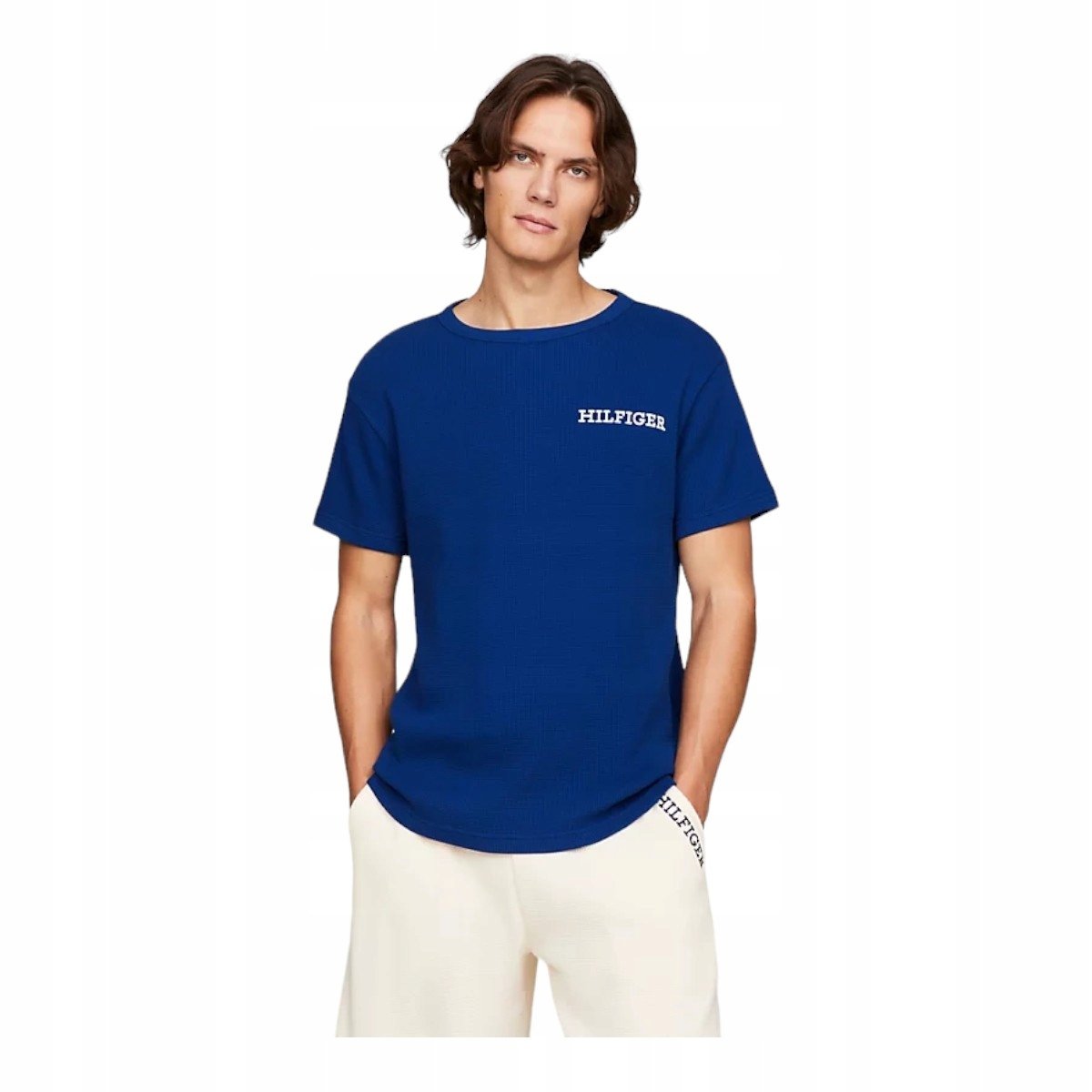 Tommy Hilfiger Koszulka Męska T-Shirt Ss Tee Kobaltowa R.Xxl