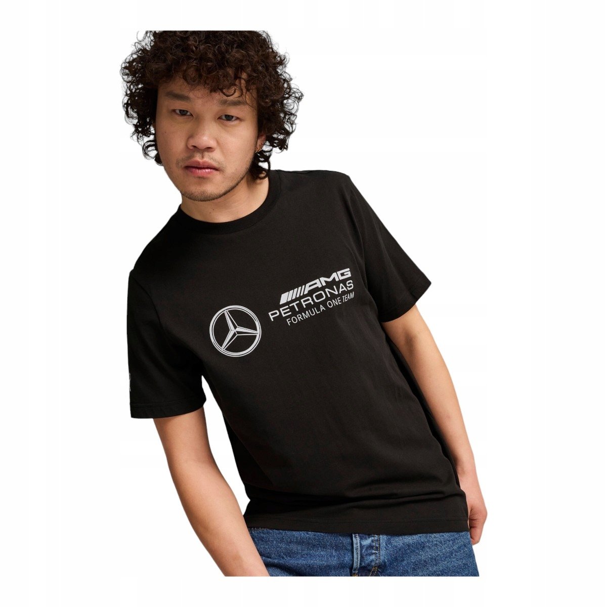 PUMA KOSZULKA MĘSKA T-SHIRT MAPF1 ESS LOGO TEE CZARNA r.M