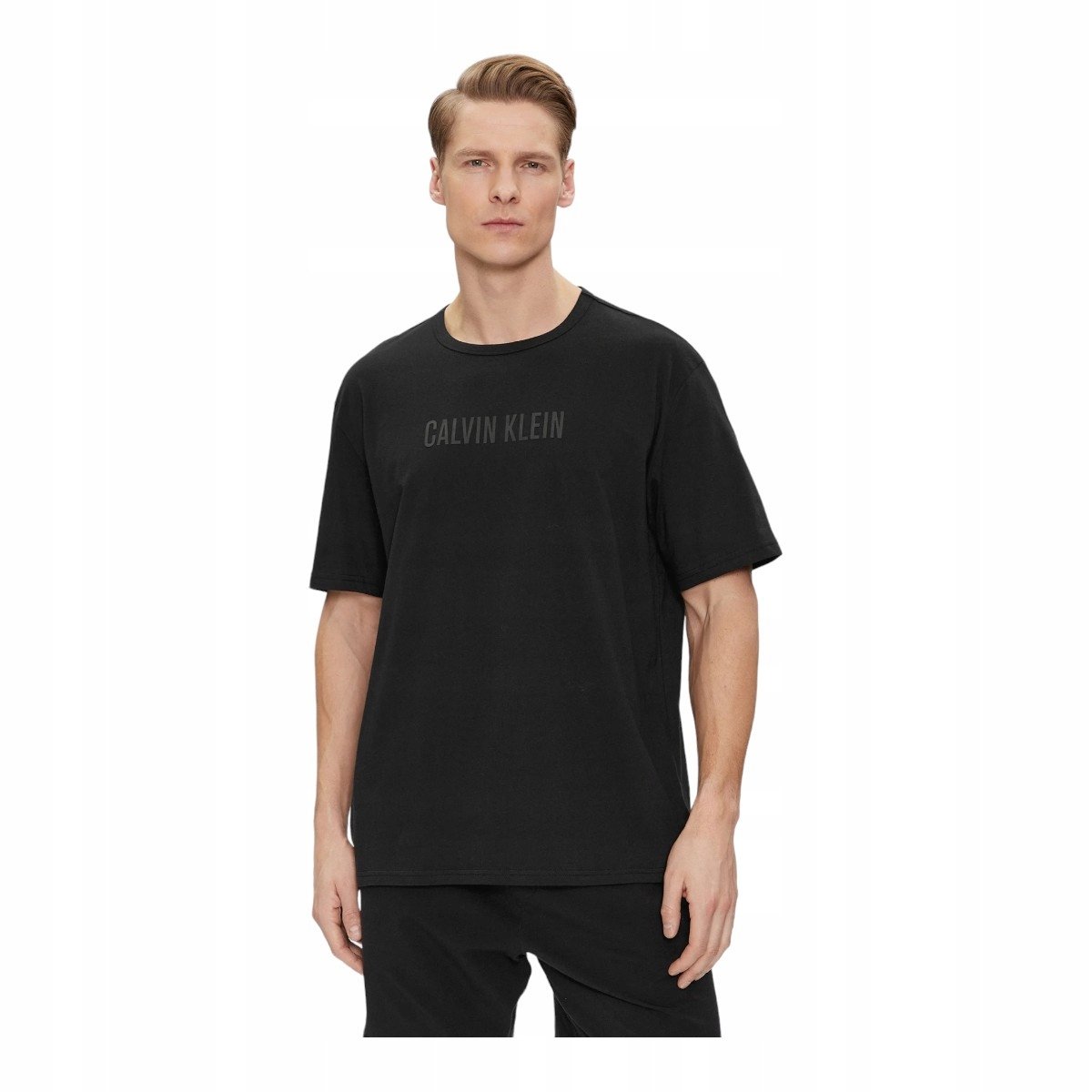 CALVIN KLEIN KOSZULKA MĘSKA T-SHIRT S/S CREW NECK CZARNA r.XL