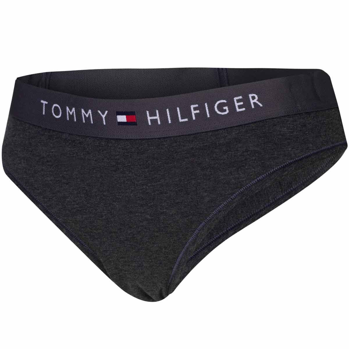 TOMMY HILFIGER BIKINI DAMSKIE MAJTKI 1P GRAFITOWE r.XS
