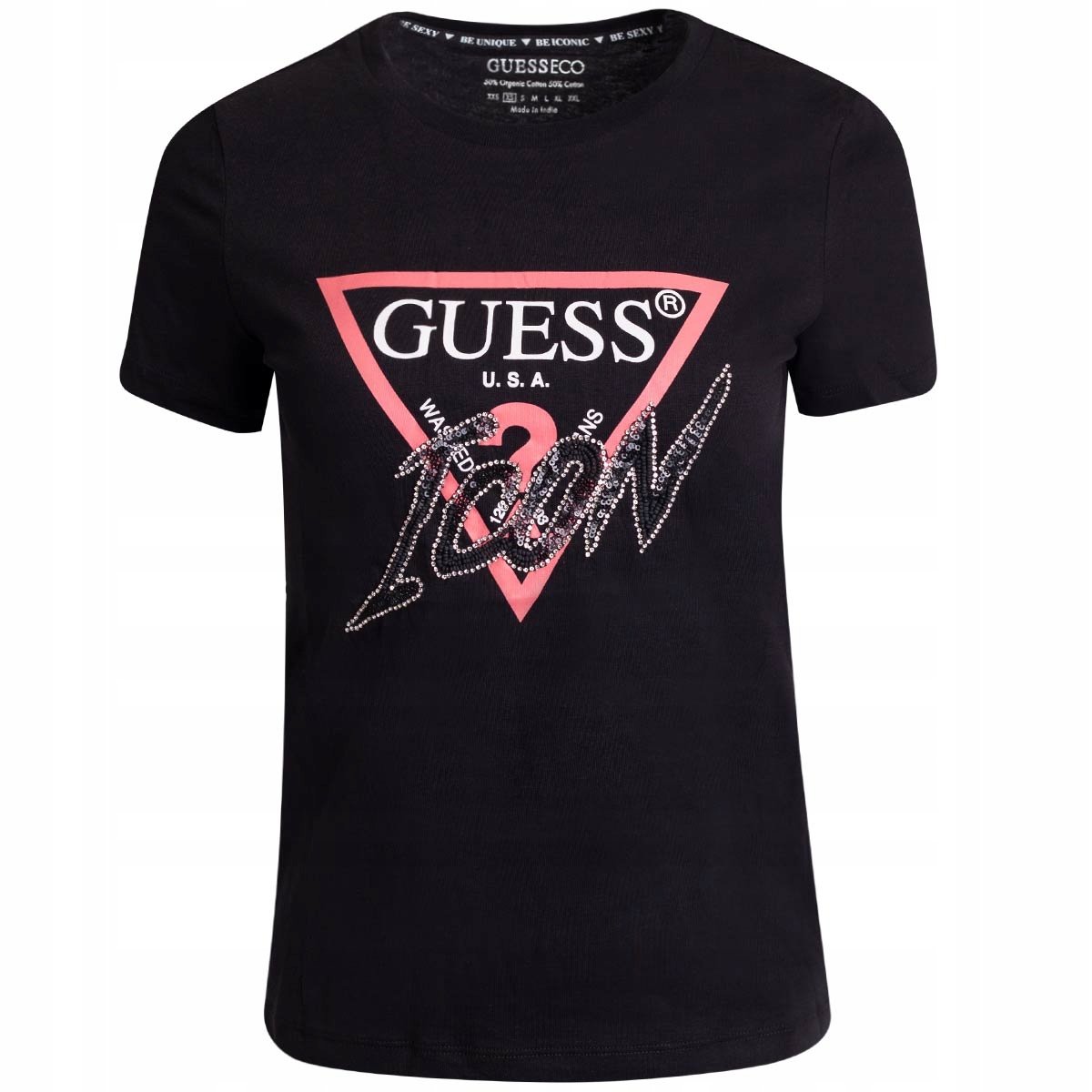 Guess Koszulka Damska T-Shirt Czarna R. Xs