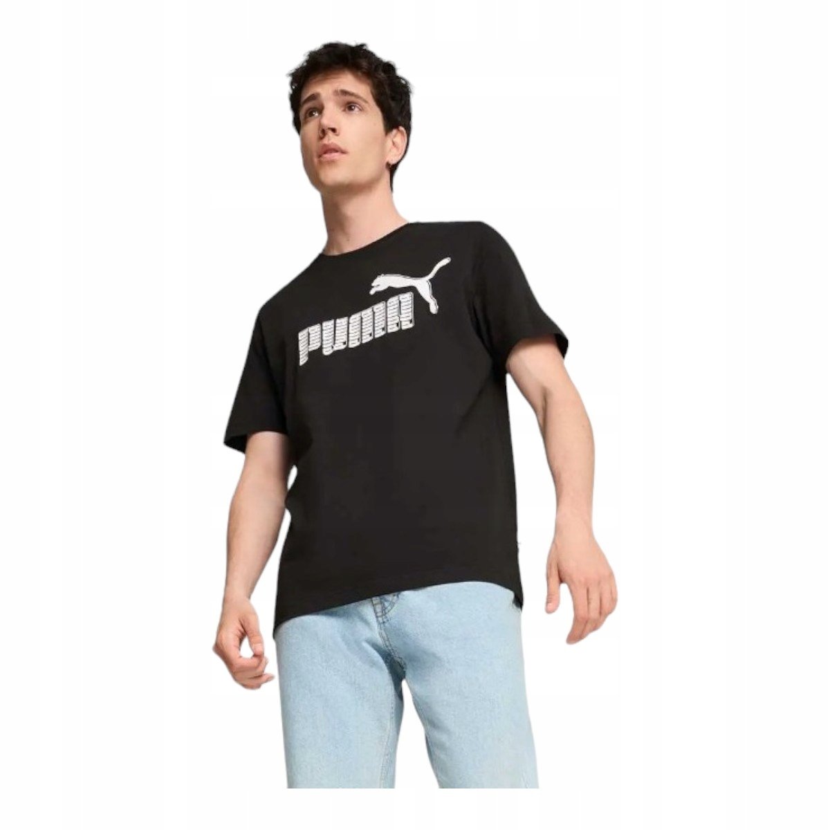 PUMA KOSZULKA MĘSKA T-SHIRT GRAPHICS NO. 1 LOGO TEE CZARNA r.M
