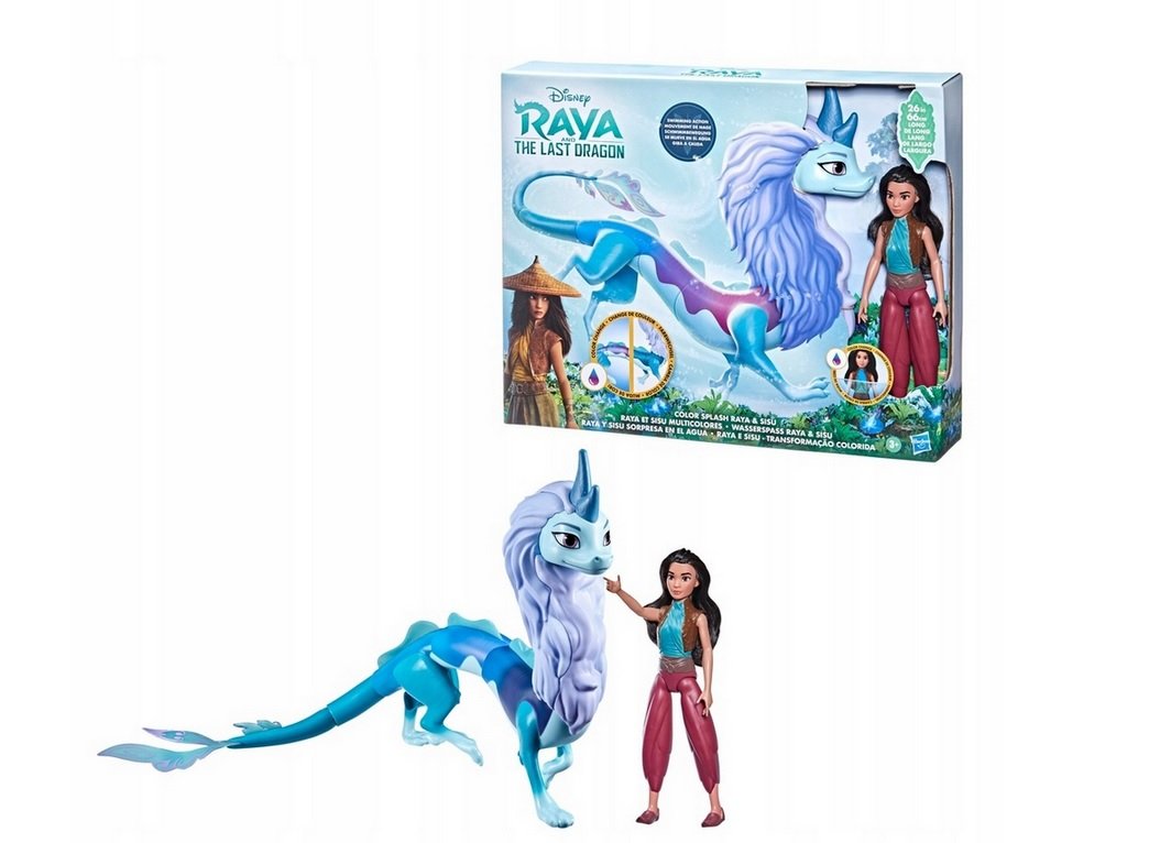 LALKA Raya i Sisu Ostatni SMOK Zmieniające kolor 66cm Film DISNEY od Hasbro