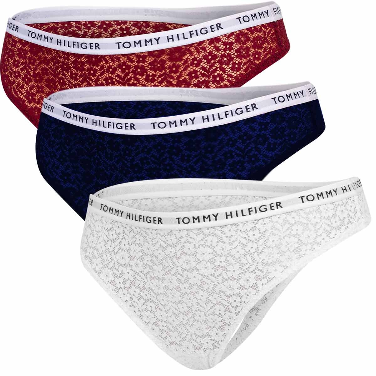 Tommy Hilfiger Stringi Damskie Majtki 3P Thong Rxs