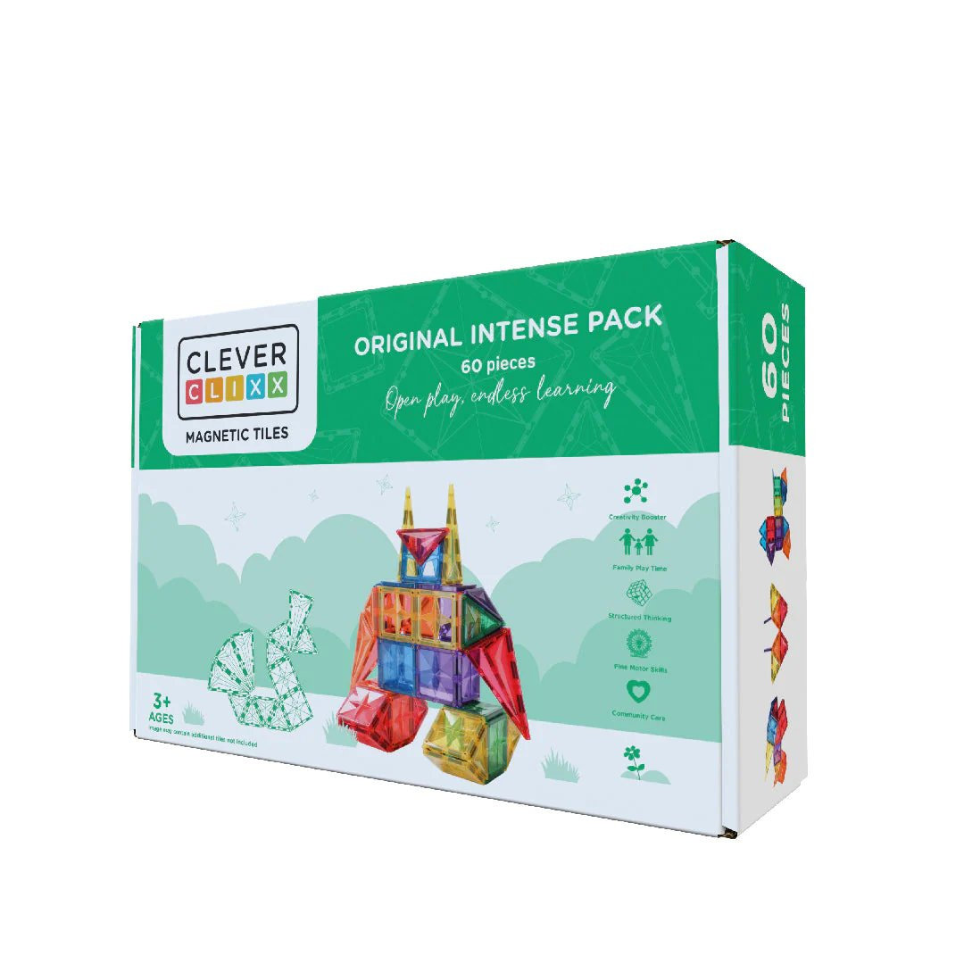 Cleverclixx - Klocki Magnetyczne Original Intense Pack - 60 El.