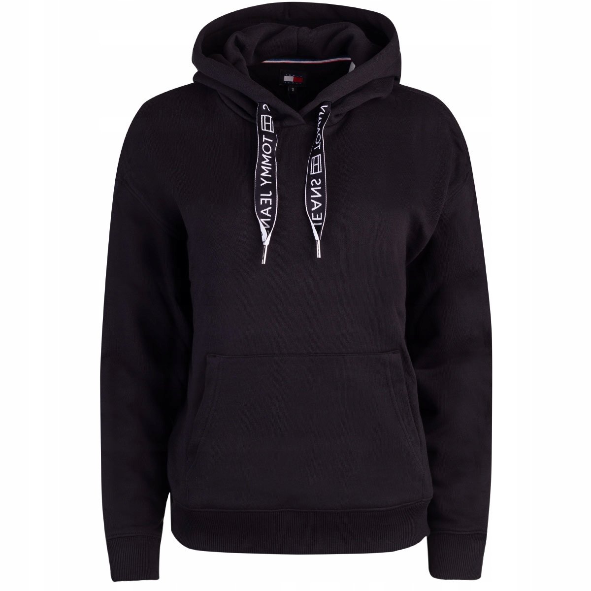 TOMMY HILFIGER BLUZA DAMSKA Z KAPTUREM TJW BXY LOGO HOODIE CZARNA r.S