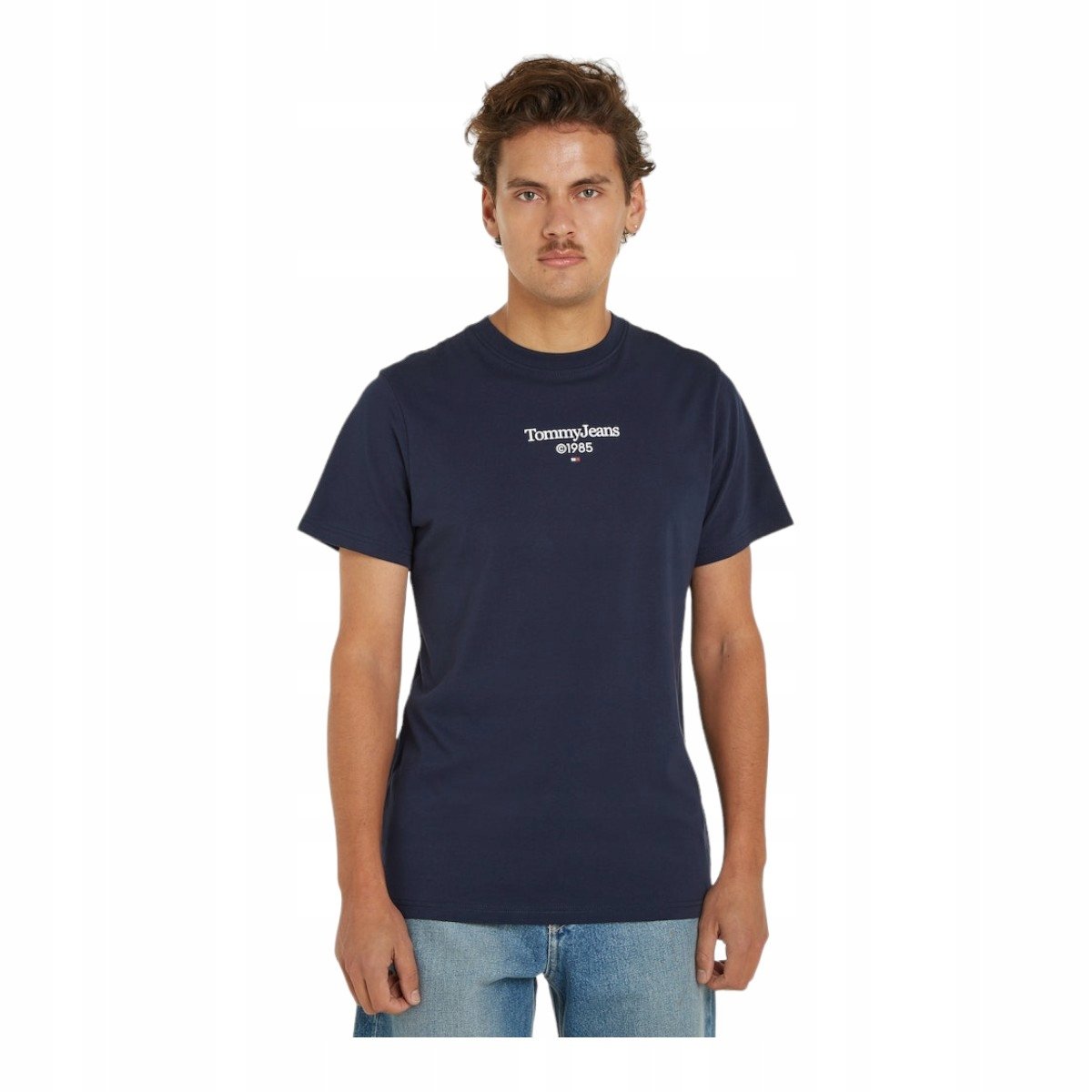 Tommy Hilfiger Koszulka Męska T-Shirt Tj 85 Entry Tee Ext Granatowa R.Xl