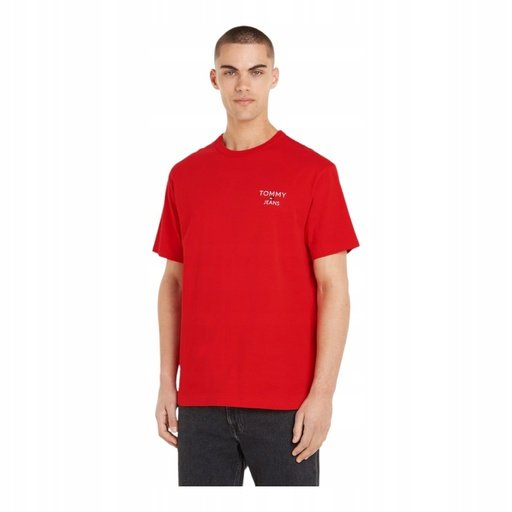 Tommy Hilfiger Koszulka Męska T-Shirt Tjm Reg Corp Tee Ext Czerwona R.Xl