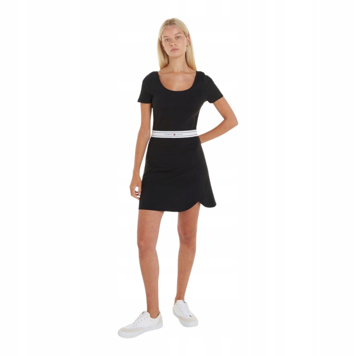 Tommy Hilfiger Sukienka Damska Tjw Logo Tape Fit & Flare Ext Czarna R.S