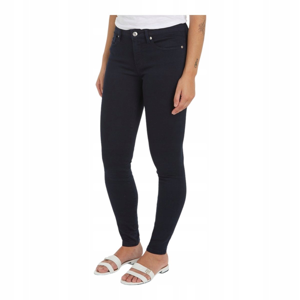 Tommy Hilfiger Spodnie Damskie Jeansowe Como Skinny Granatowe R.28/30