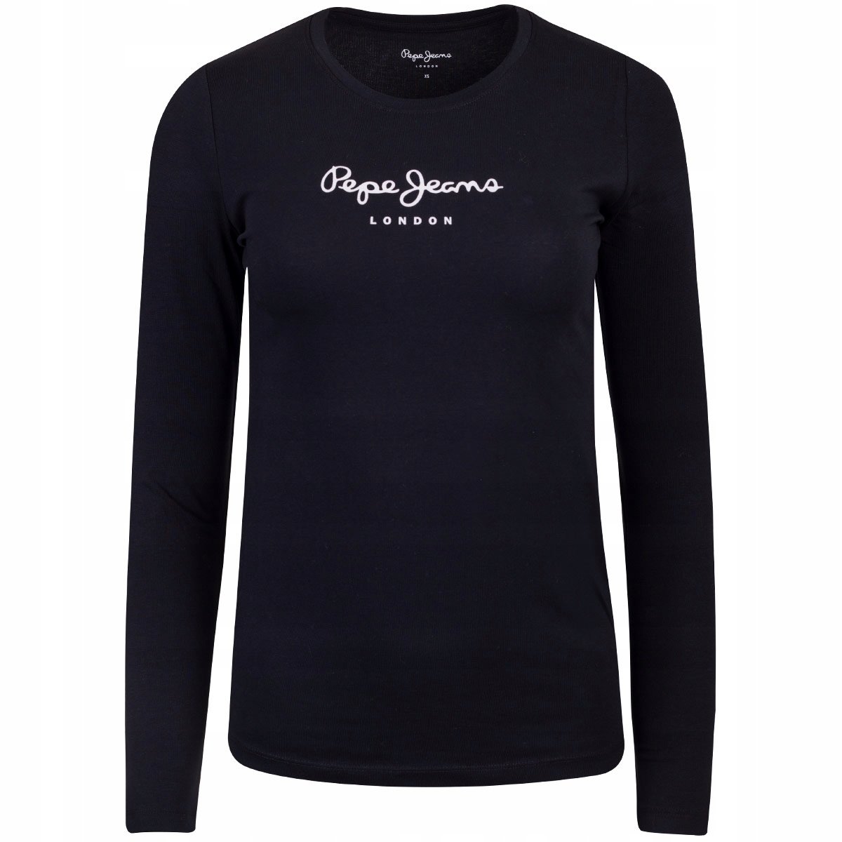 PEPE JEANS KOSZULKA DAMSKA DŁUGI RĘKAW CZARNA r.XS