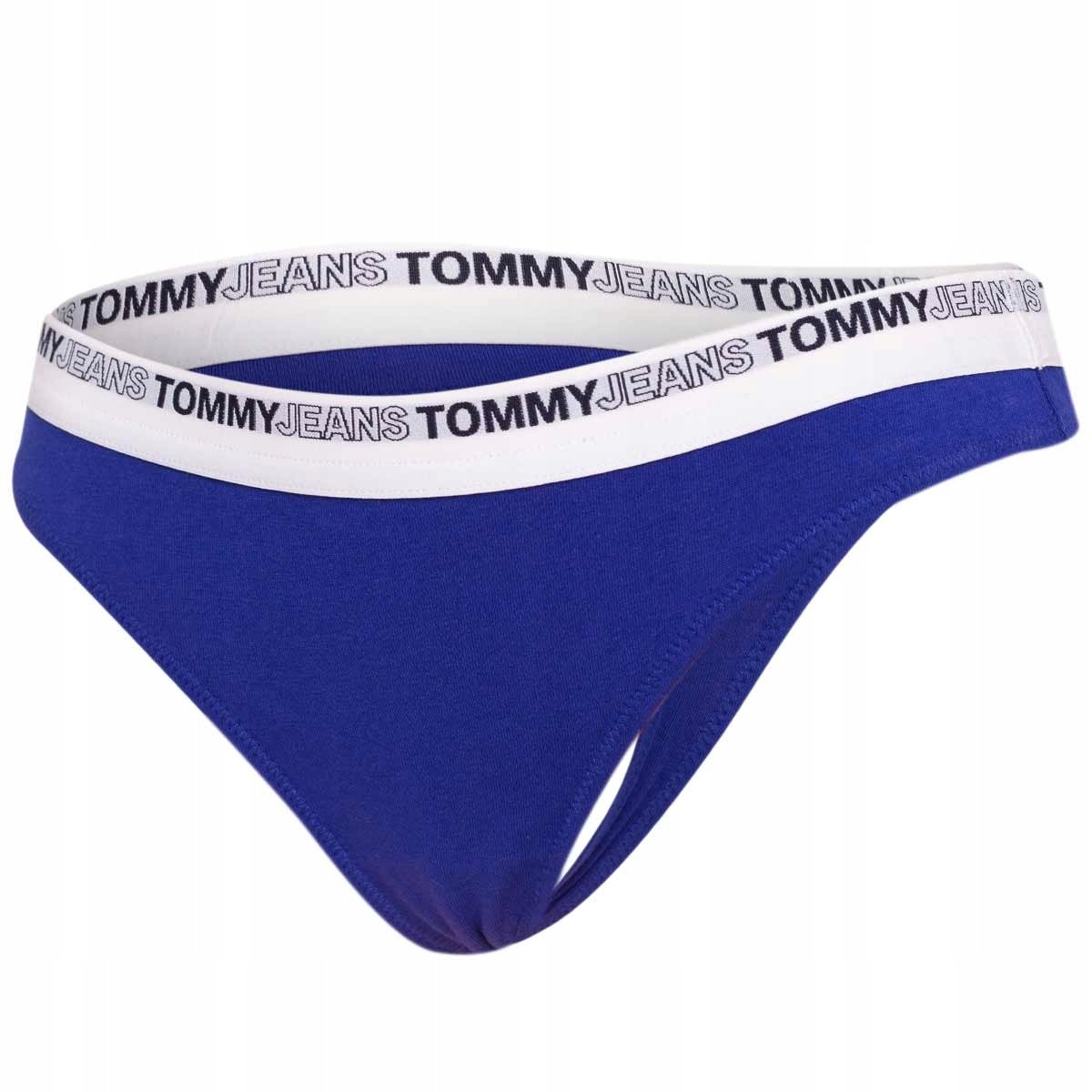 TOMMY HILFIGER STRINGI DAMSKIE KOBALTOWE r.S