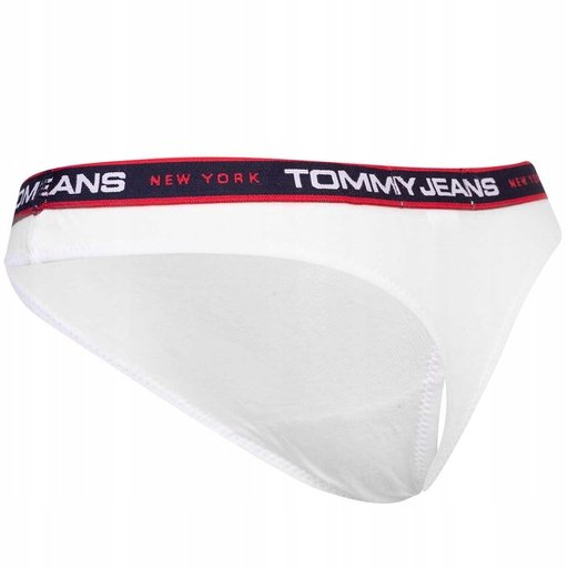 Tommy Hilfiger Stringi Damskie Majtki 3P Thong Czarne/Białe/Czerwone R.Xs