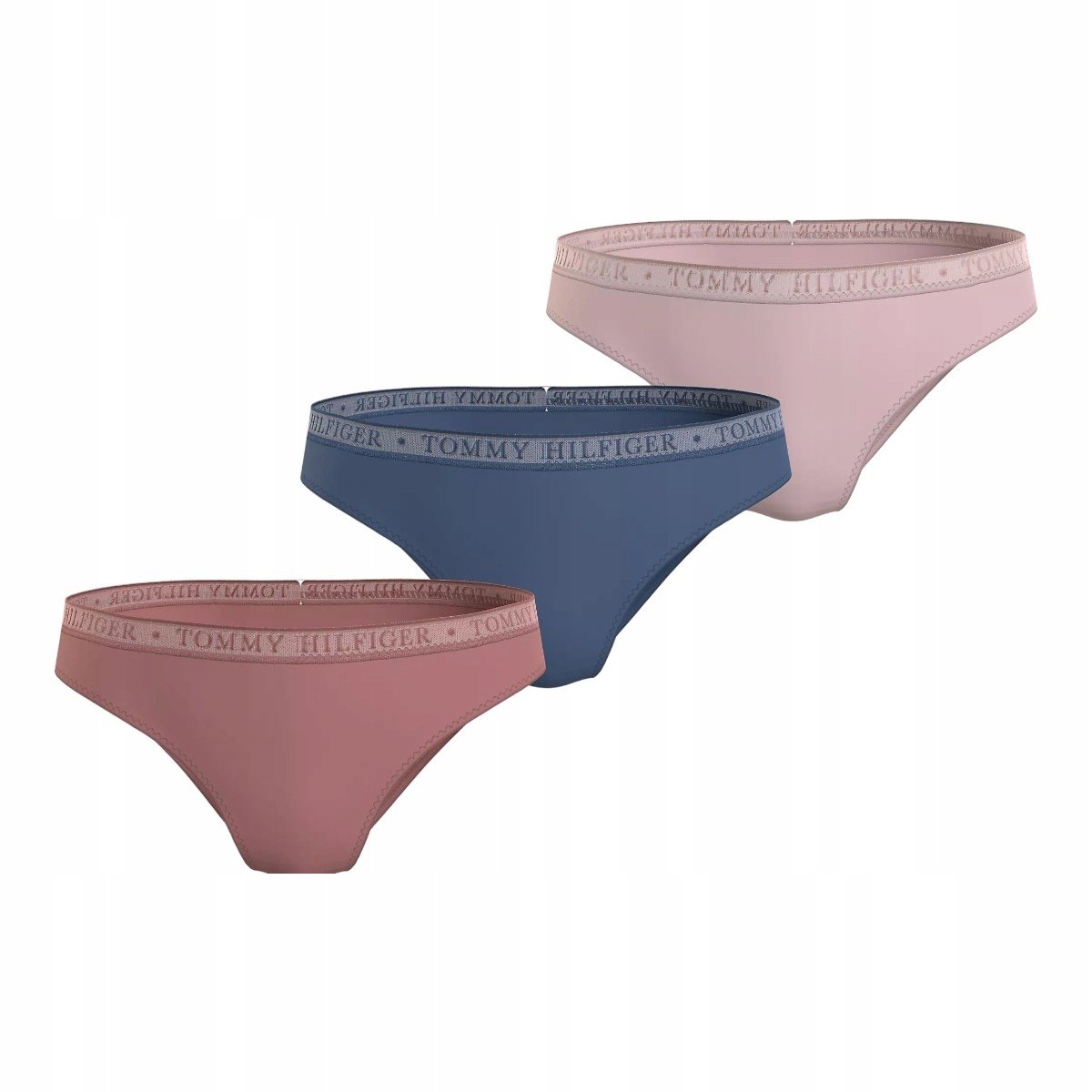 Tommy Hilfiger Bikini Damskie Majtki 3P Bikini Wielokolorowe R.S