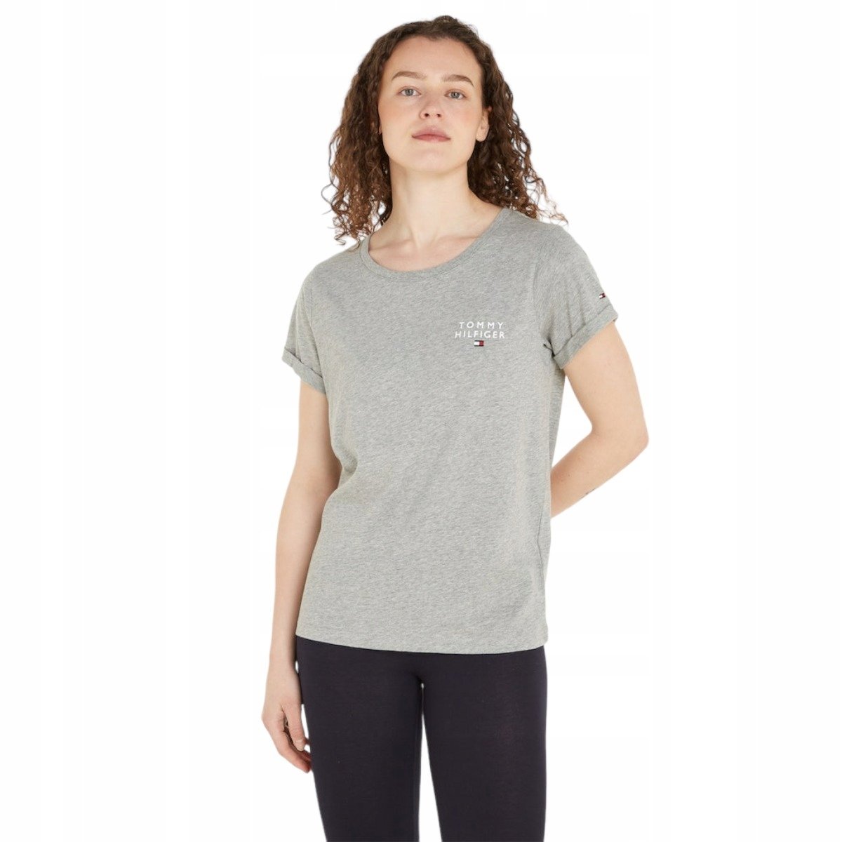 Tommy Hilfiger Koszulka Damska T-Shirt Szara R.S