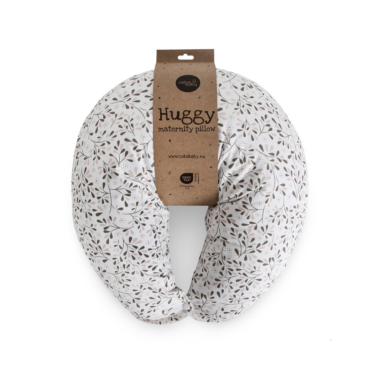 CEBA BABY Poduszka wielofunkcyjna Cebuszka Huggy Basic Tiny Leaves