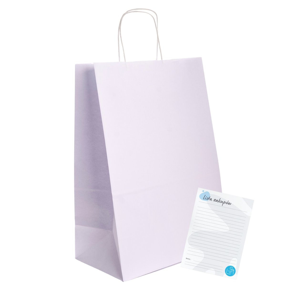 TORBY papierowe torebki na zakupy prezenty BIAŁE 30x17x42 torba DUŻA a3 25x