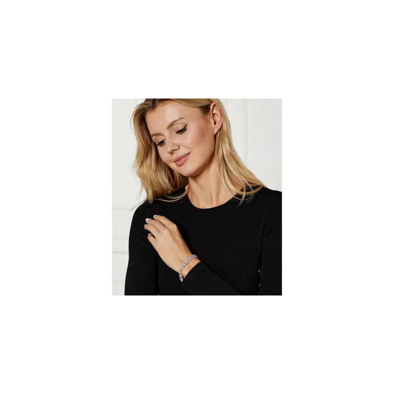 Swarovski Bransoletka MATRIX:BRACELET PEAR WHITE/RHS