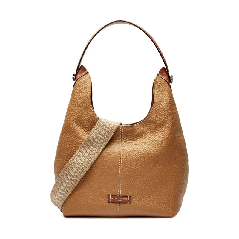 GIANNI CHIARINI Skórzane hobo alessandra