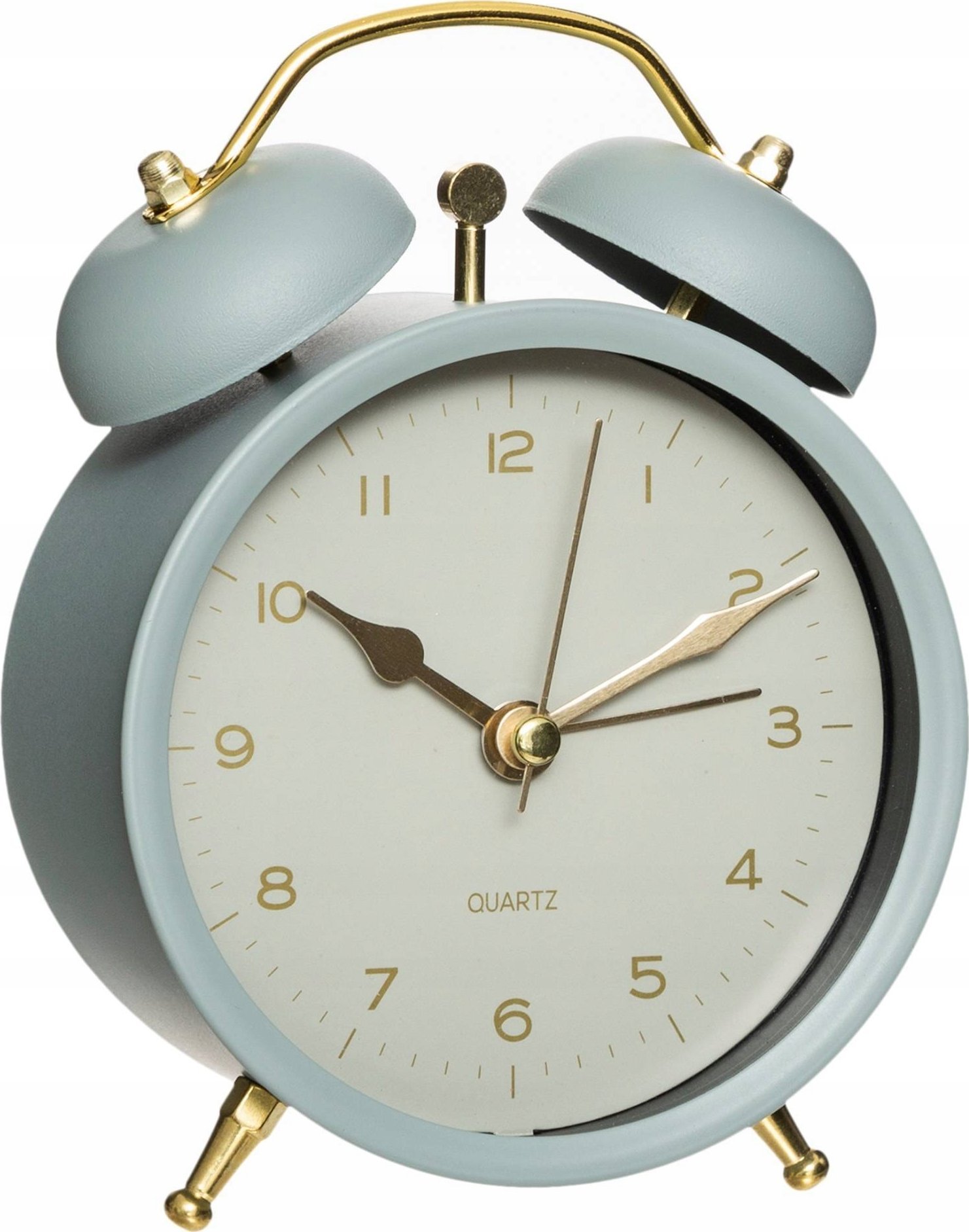 Atmosphera Zegarek budzik ze złotymi wskazówkami, jasnoniebieski