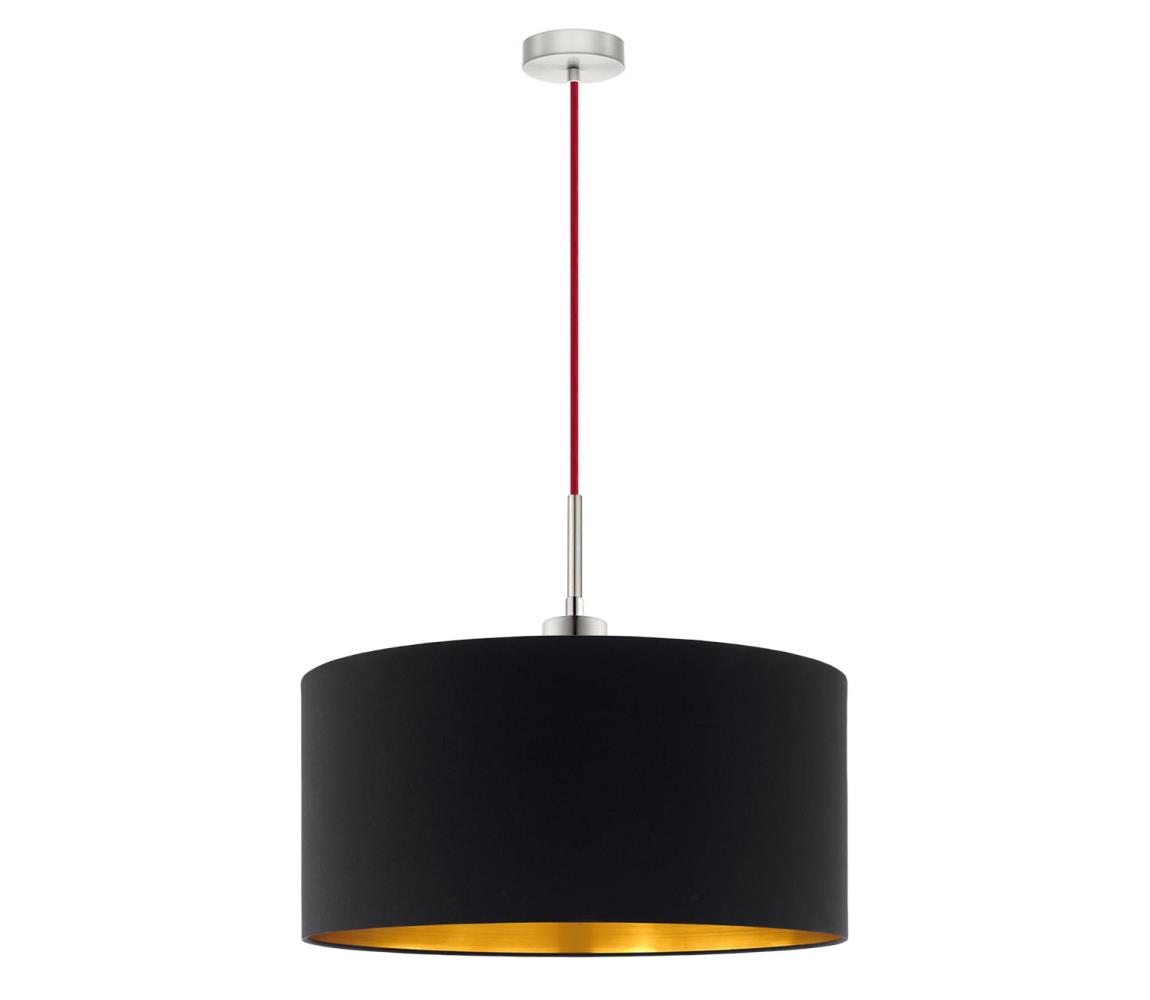 Eglo - Żyrandol na lince TUNJA 1xE27/60W/230V czarny