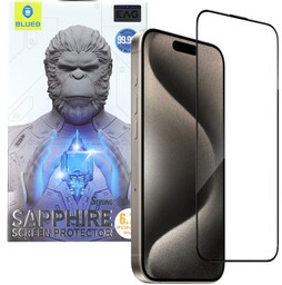 Фото - Захисне скло / плівка Blueo Szkło szafirowe + Aplikator Sapphire Screen Protection do iPhone 15 Pro Max, czarna ramka 