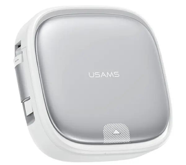 USAMS 3w1 USB-C do microUSB/USB-C/Lightning 60W Srebrny