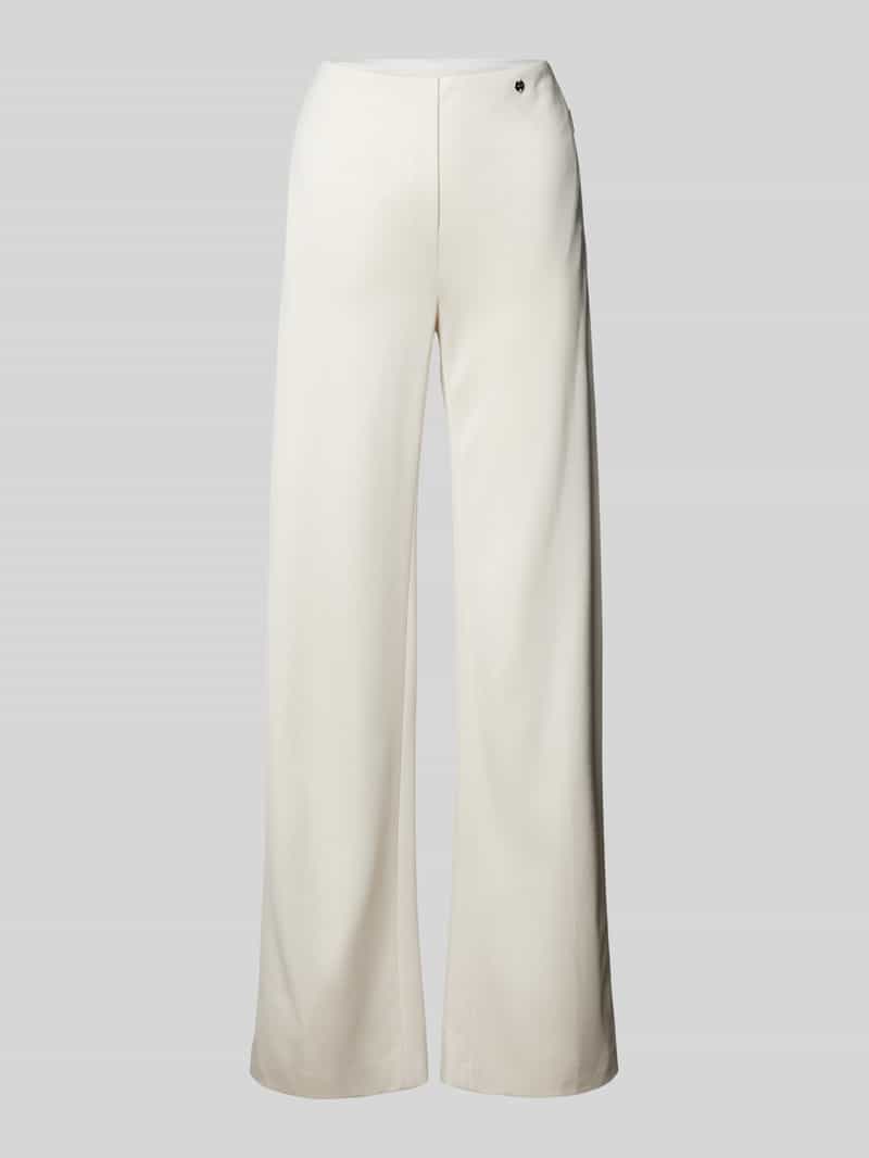 Spodnie materiałowe z kieszeniami z wszytym zamkiem błyskawicznym