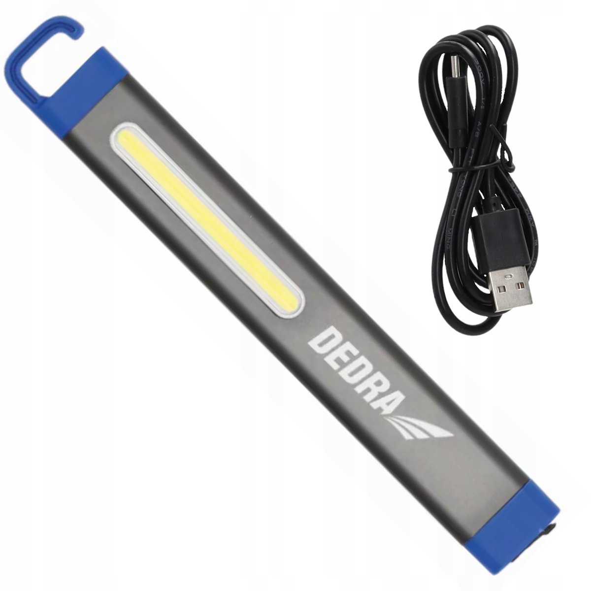 Dedra Latarka Slim Cob Led 250Lm Haczyk Magnes + Usb-C L0910