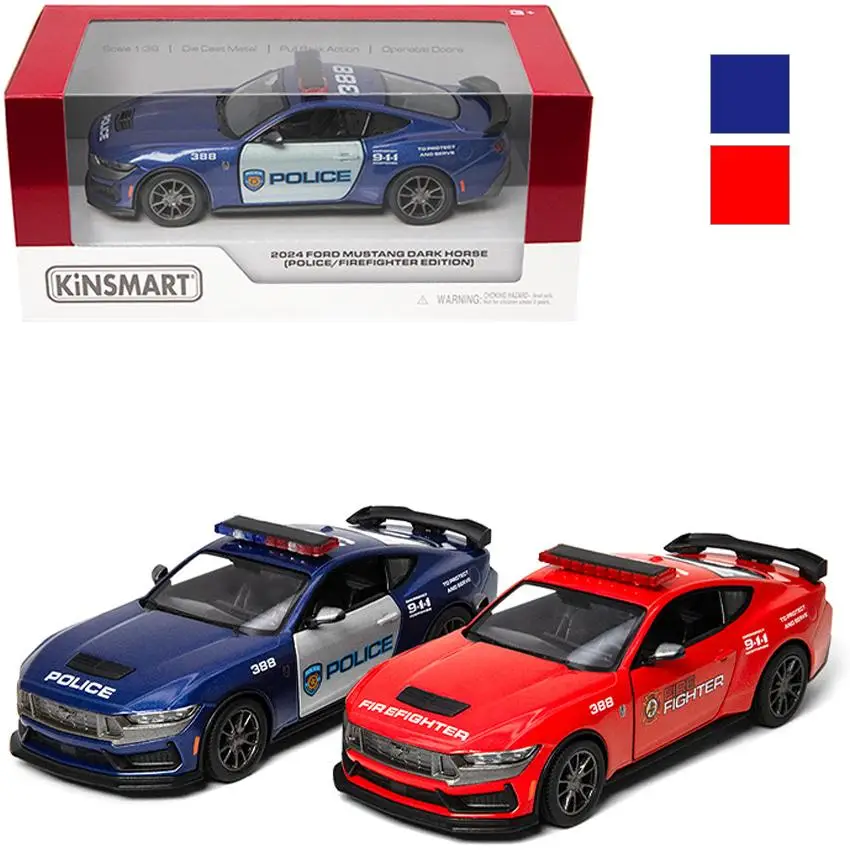 Ford mustang dark horse policja straż MIX - Kinsmart