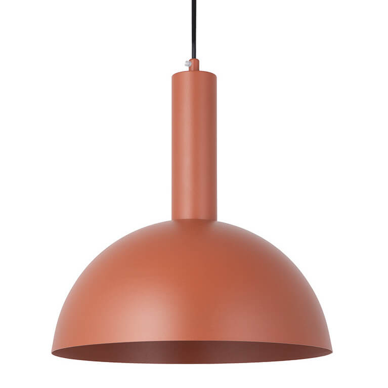 Zawieszana lampa do sypialni Vitrum 40974 półokrąg metalowa ceglana