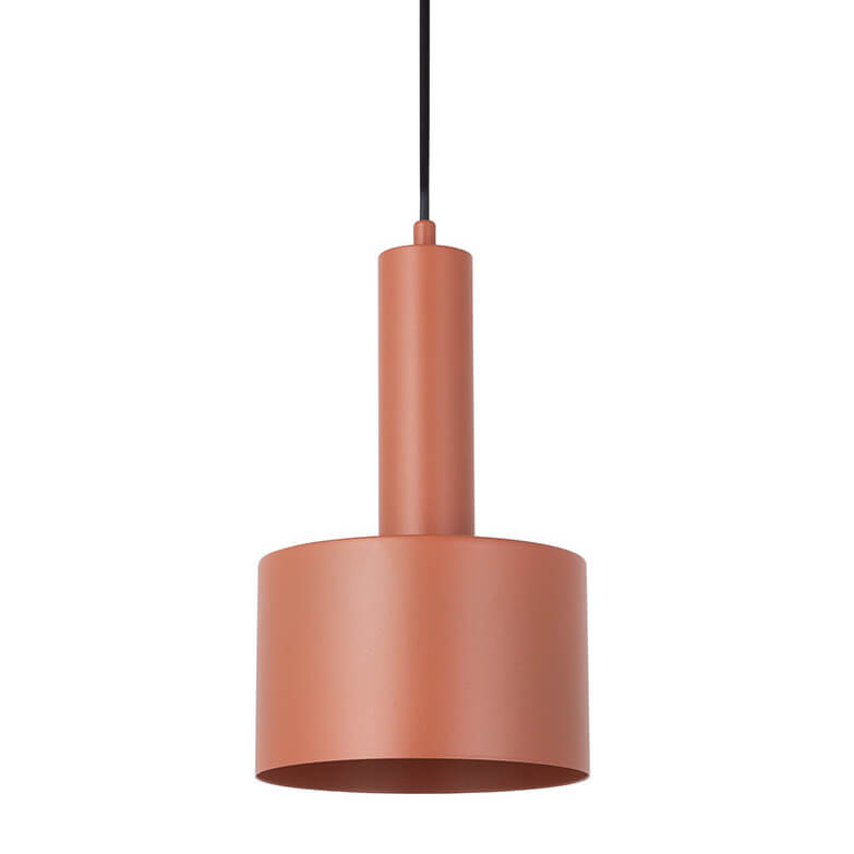 Zawieszana lampa Vitrum 41118 do gabinetu krążek metalowa ceglana