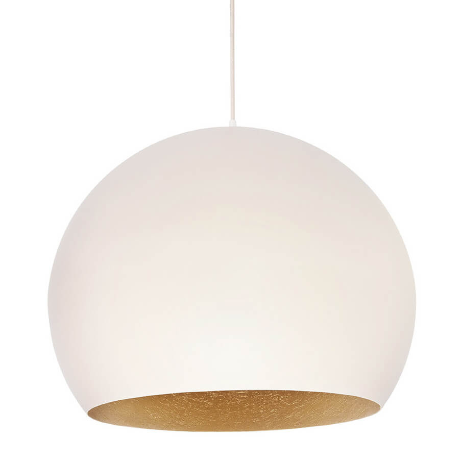 Wisząca lampa Margo 41120 kopuła do kuchni zwis beżowa złota