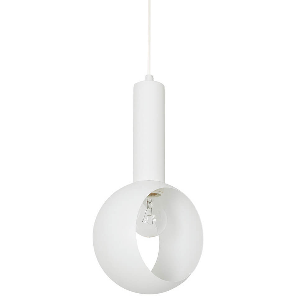 Lampa zawieszana nad stół Vitrum 41111 do kuchni bombka biała