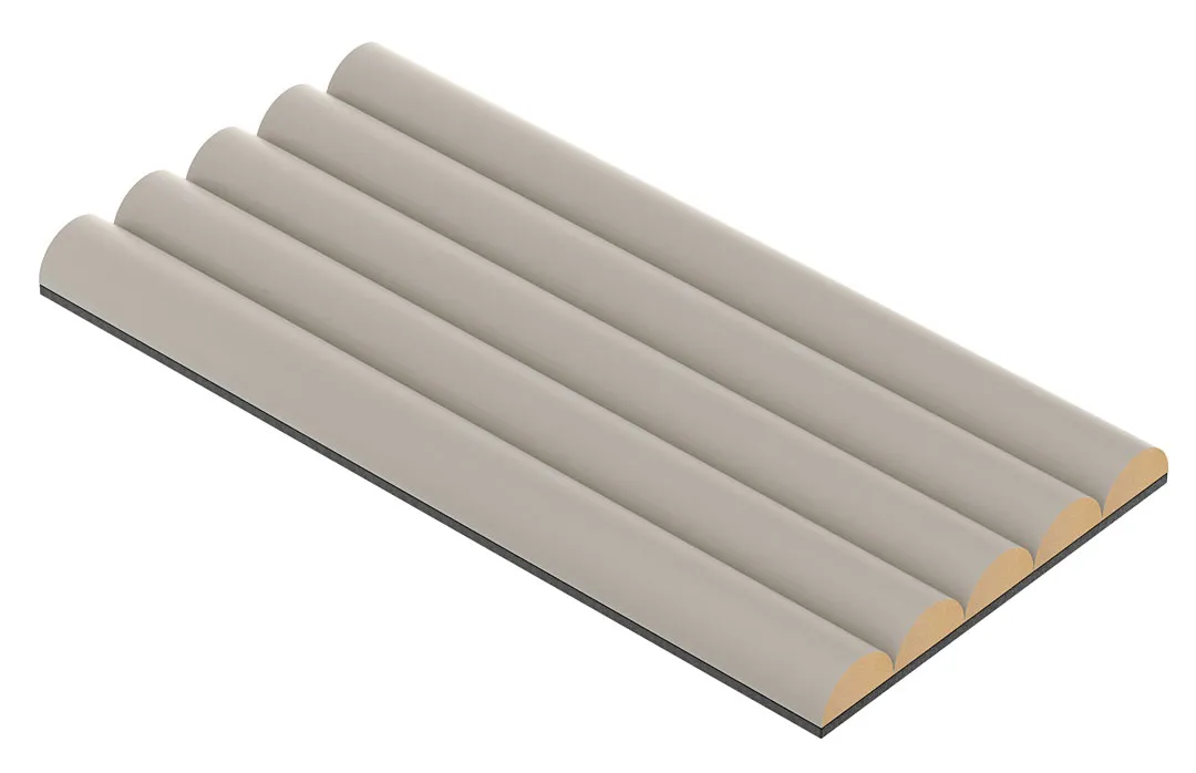 Elior Nowoczesny ryflowany panel ścienny kaszmir N5-P45