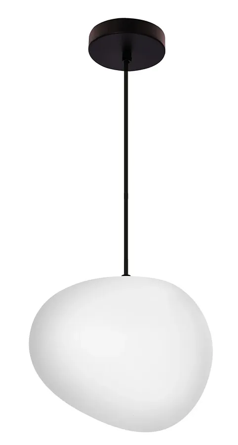 Nowoczesna lampa wisząca z białym kloszem 25 cm - 3X D204 W4-Z89