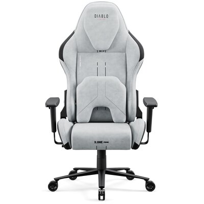 DIABLO Fotel Gamingowy Materiałowy Obrotowy X.One PRIME Normal Size Szary, Nightwolf Moon