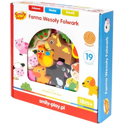 Smily Play Drewniany Domek Farma Spw84939
