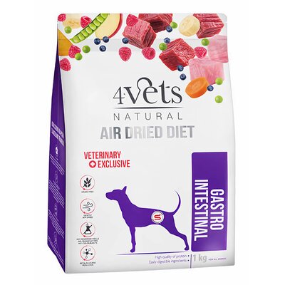 DOLINA NOTECI 4Vets Natural Gastro Intestinal karma suszona dla psów z zaburzeniami trawienia 1kg