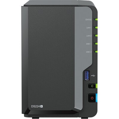 Serwer plików SYNOLOGY DiskStation DS224+ 12TB (2x6TB), 2GB RAM